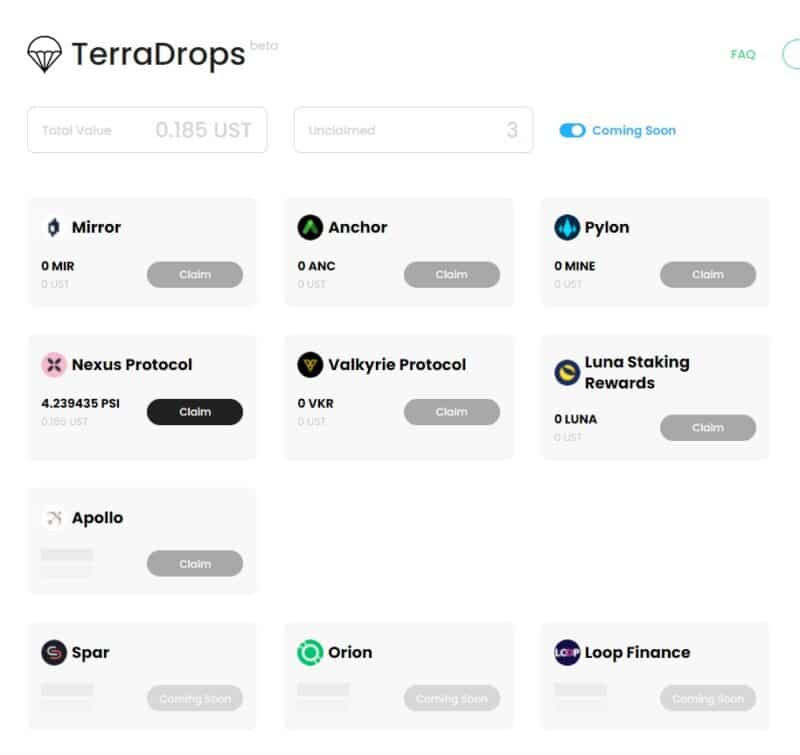 terra station airdrops