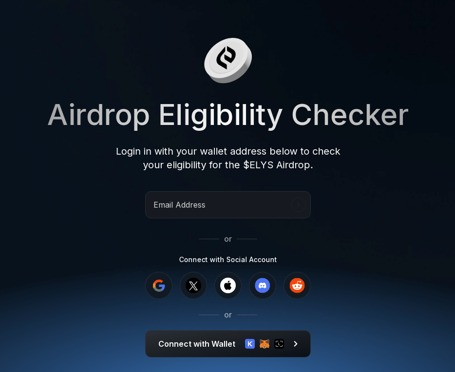 airdrop elys network checker