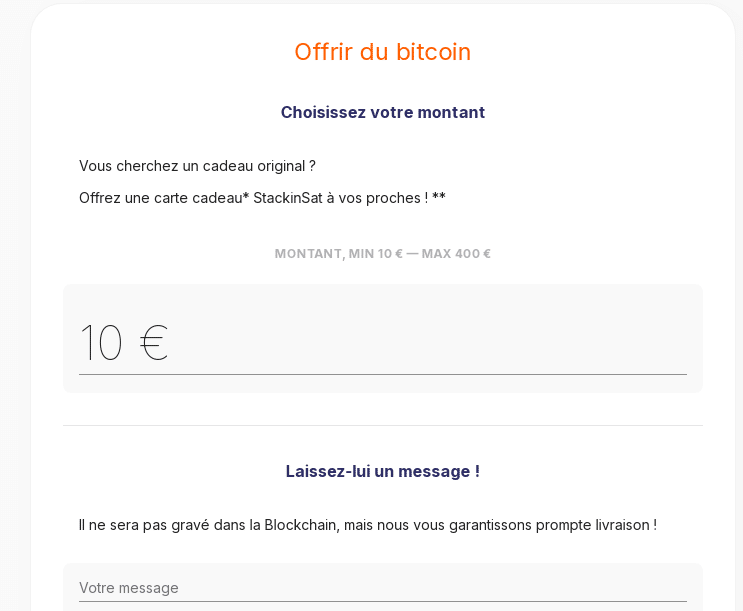 carte cadeau bitcoin